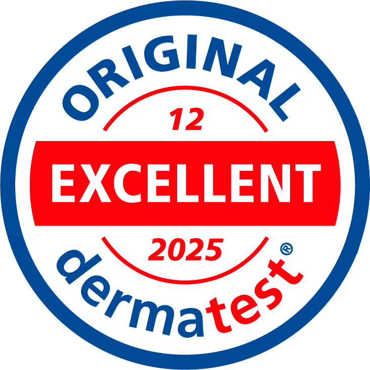 Сертификат безопасности лаборатории Научно-Исследовательского Института Дерматологических исследований Dermatest&reg; GmbH Мюнстер (Германия). 